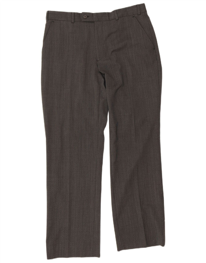 Pantalones de traje rectos para hombre de Ted Baker W34 L31 Gris