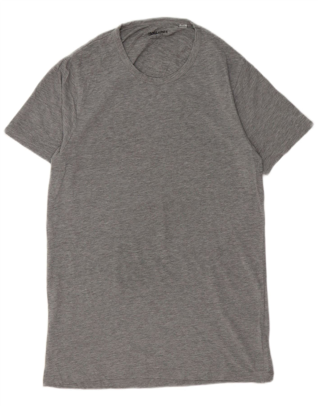 Jack & Jones - Camiseta para hombre, talla grande, algodón moteado gris