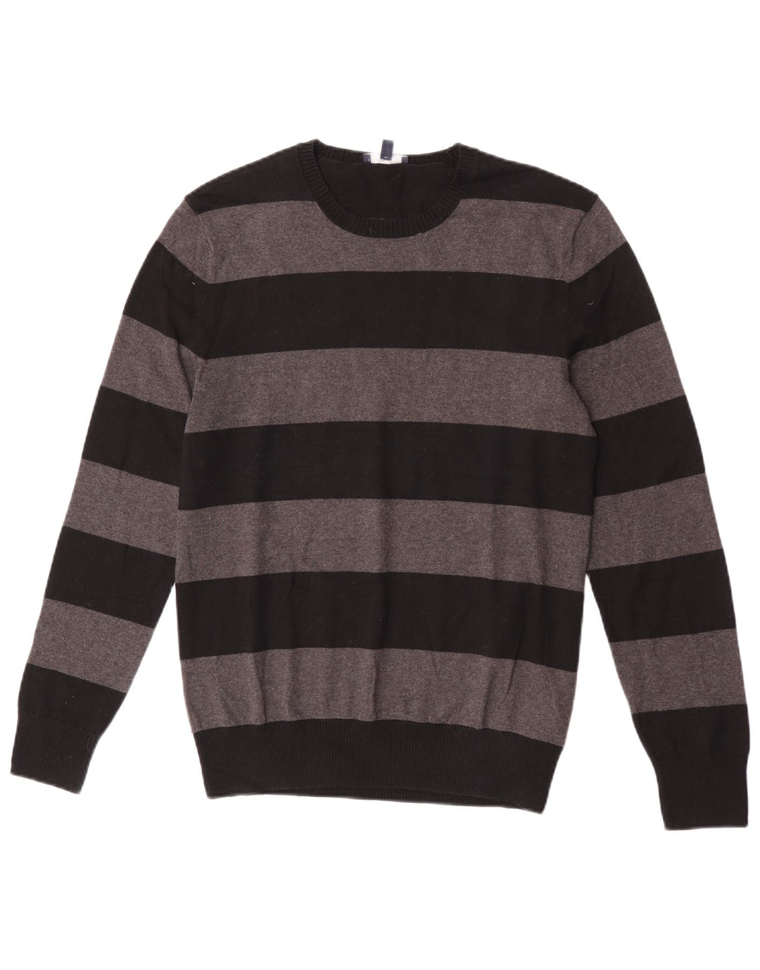 Gap Jersey De Cuello Redondo Para Hombre Jersey De Algodón A Rayas Gris Pequeño