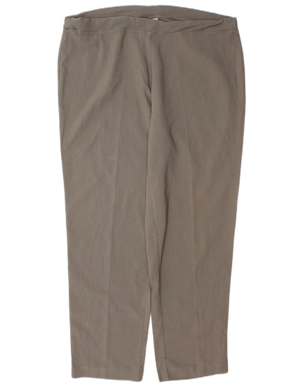 Marks & Spencer Pantalones Casuales Autograph para Mujer UK 18 XL W40 L31 Gris