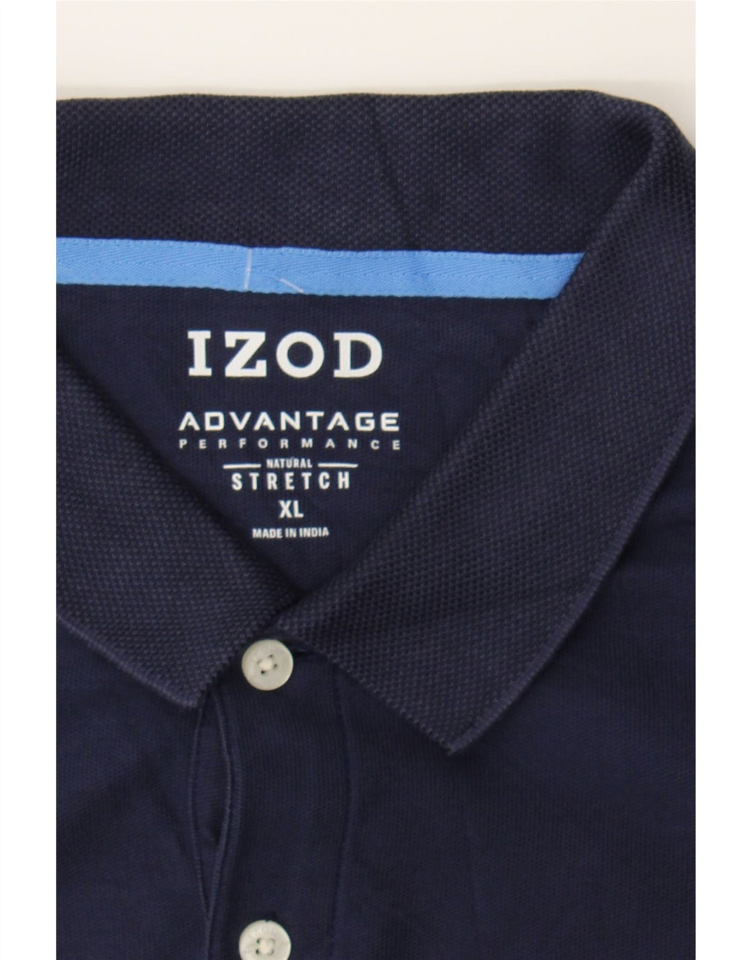 IZOD Mens Polo Shirt XL Navy Blue Cotton Vintage Izod and Second-Hand Izod from Messina Hembry 
