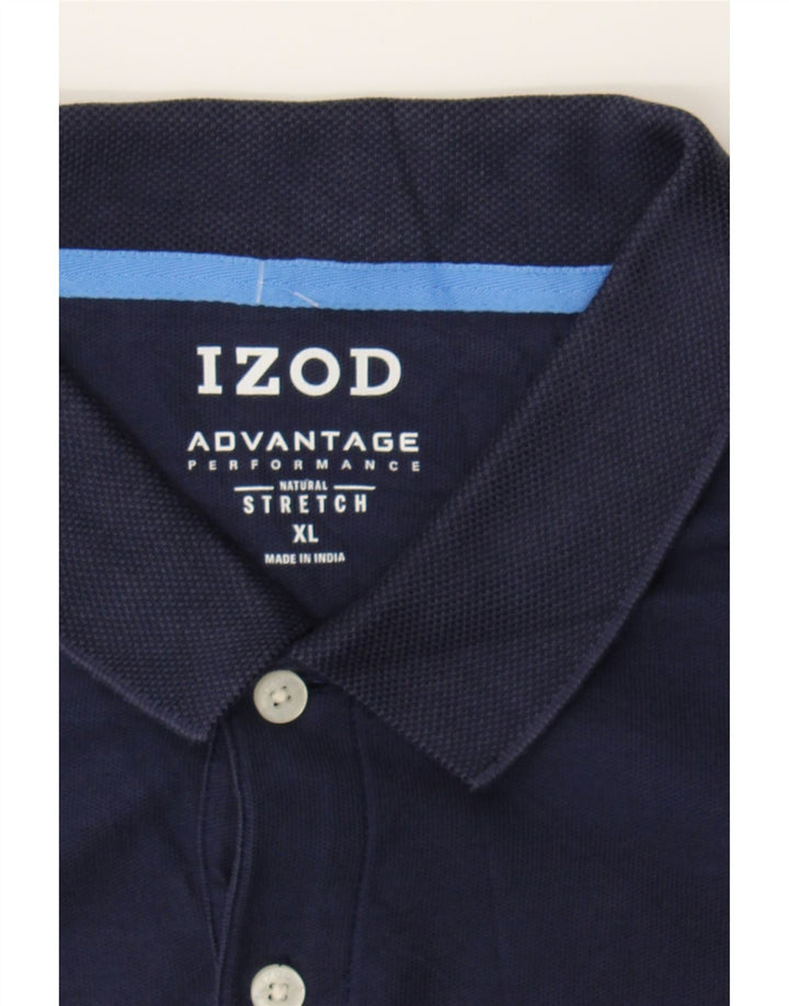 IZOD Mens Polo Shirt XL Navy Blue Cotton Vintage Izod and Second-Hand Izod from Messina Hembry 
