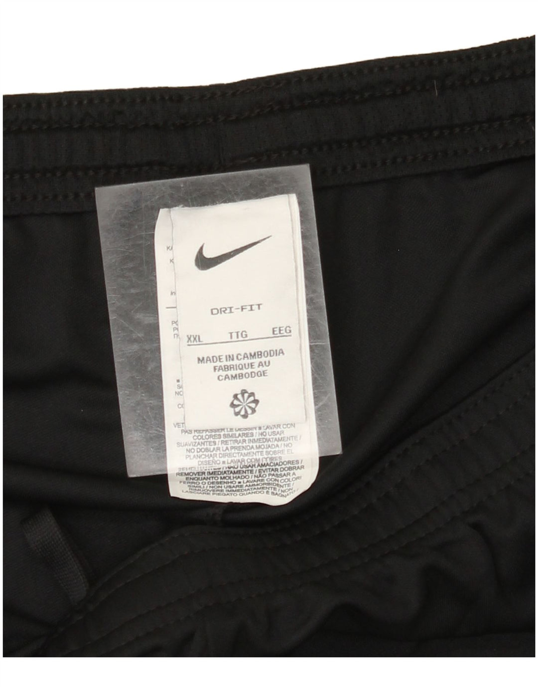 NIKE Pantalones cortos deportivos Dri Fit para hombre 2XL Poliéster negro
