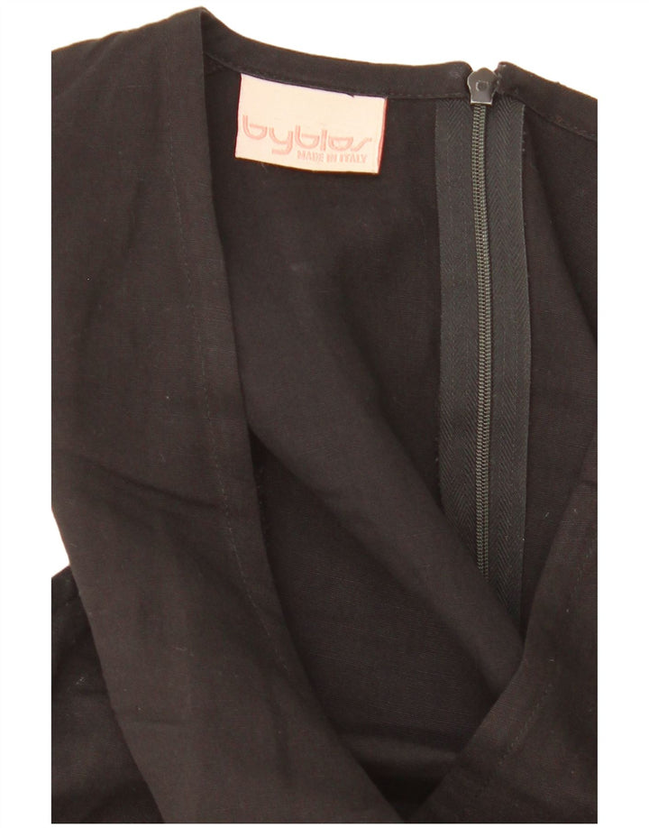 Vestido tubo sin mangas Byblos IT 42 Medium Black Geométrico