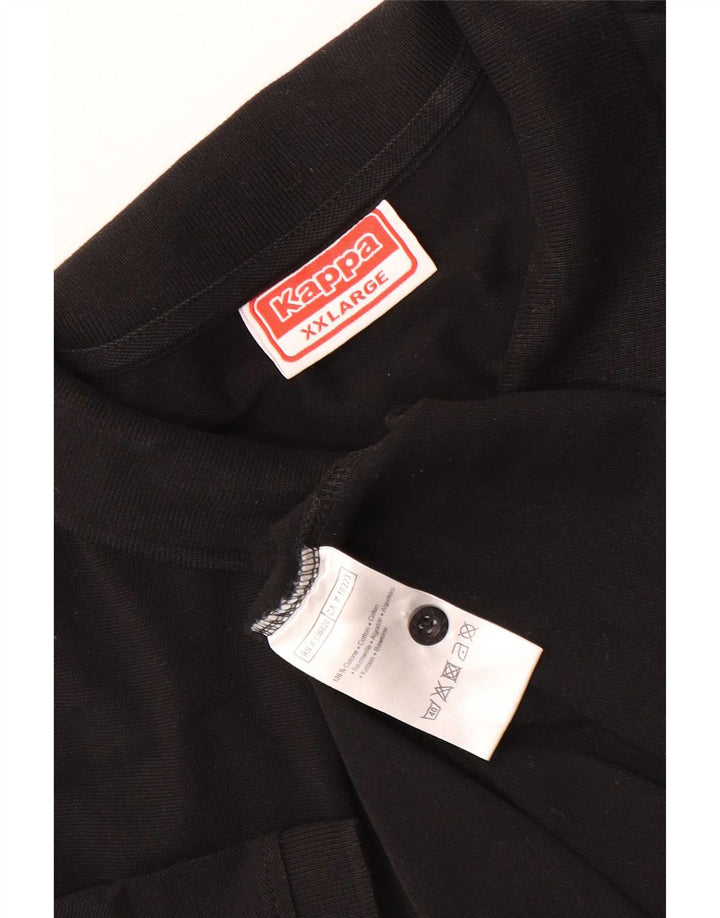 Kappa Polo Hombre 2XL Algodón Negro