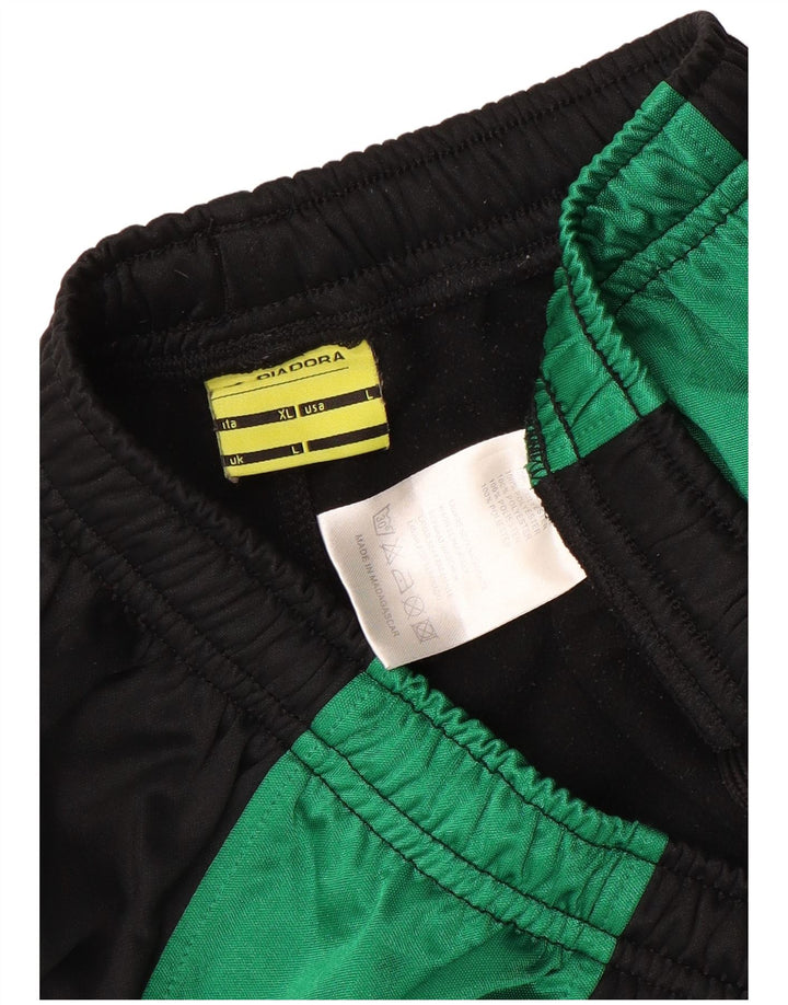 DIADORA Pantalón de chándal Hombre Large Negro Colorblock Poliéster