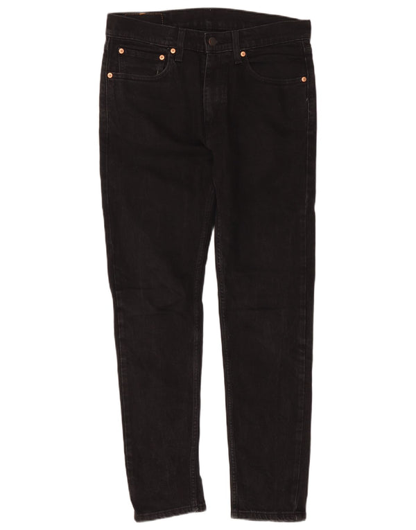 Levi's Vaqueros cónicos ajustados 515 para hombre W32 L32 Algodón negro