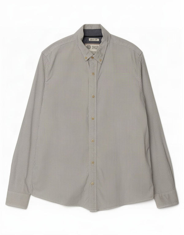 Camisa de corte clásico para hombre de Fat Face de algodón a rayas azules grandes