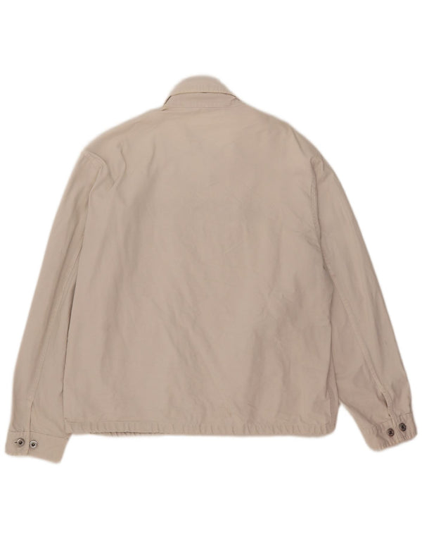 Murphy & Nye Chaqueta bomber estampada para hombre Reino Unido 40 Grande Algodón beige