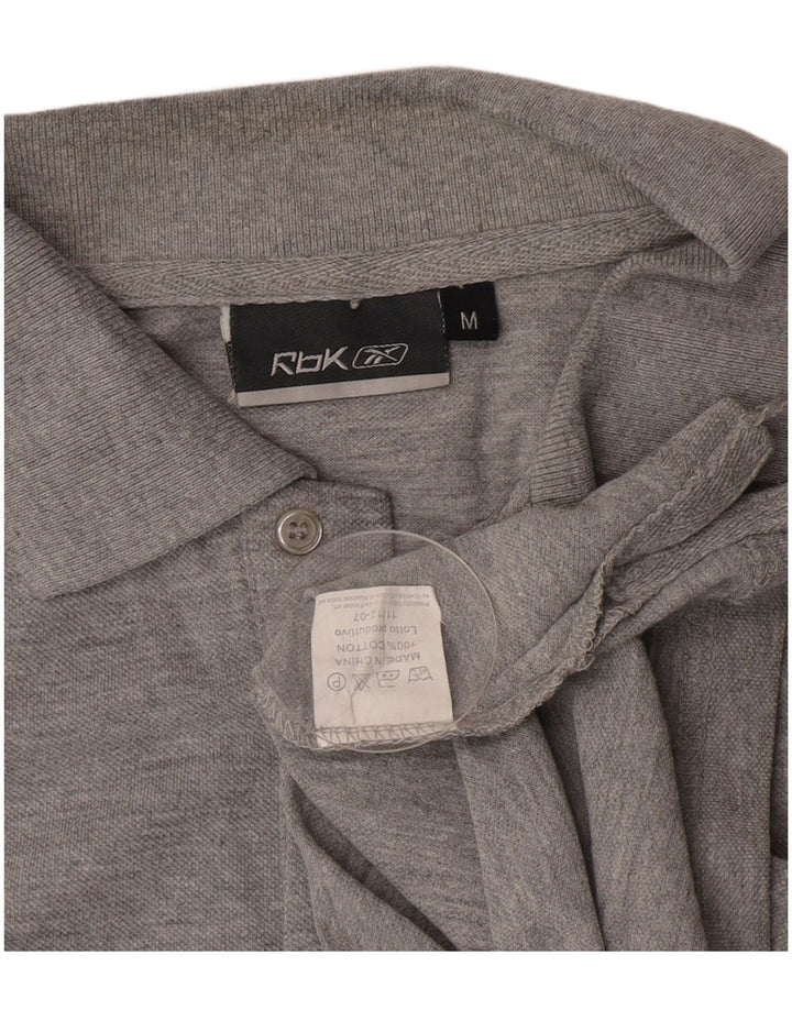 Polo Reebok Hombre Algodón Gris Medio
