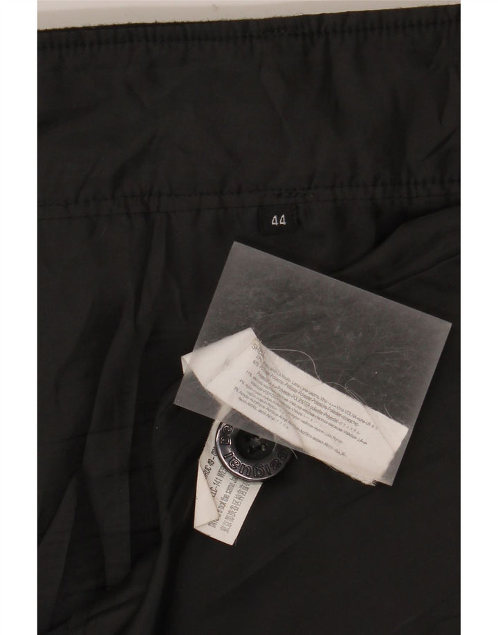 Minifalda cruzada Desigual para mujer EU 44 XL W35 Lana de patchwork negra