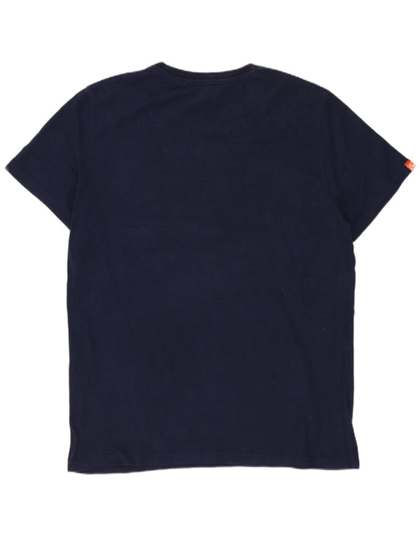 Superdry Mens Graphic T-Shirt Top XL Navy Blue