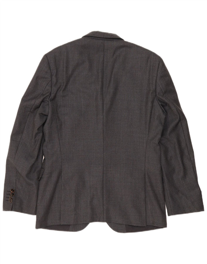 Hugo Boss Chaqueta tipo blazer de 2 botones para hombre EU 48 Lana gris medio