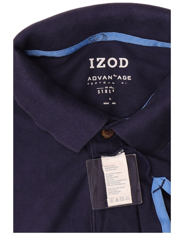 Izod Polo Hombre Grande Azul Marino Algodón