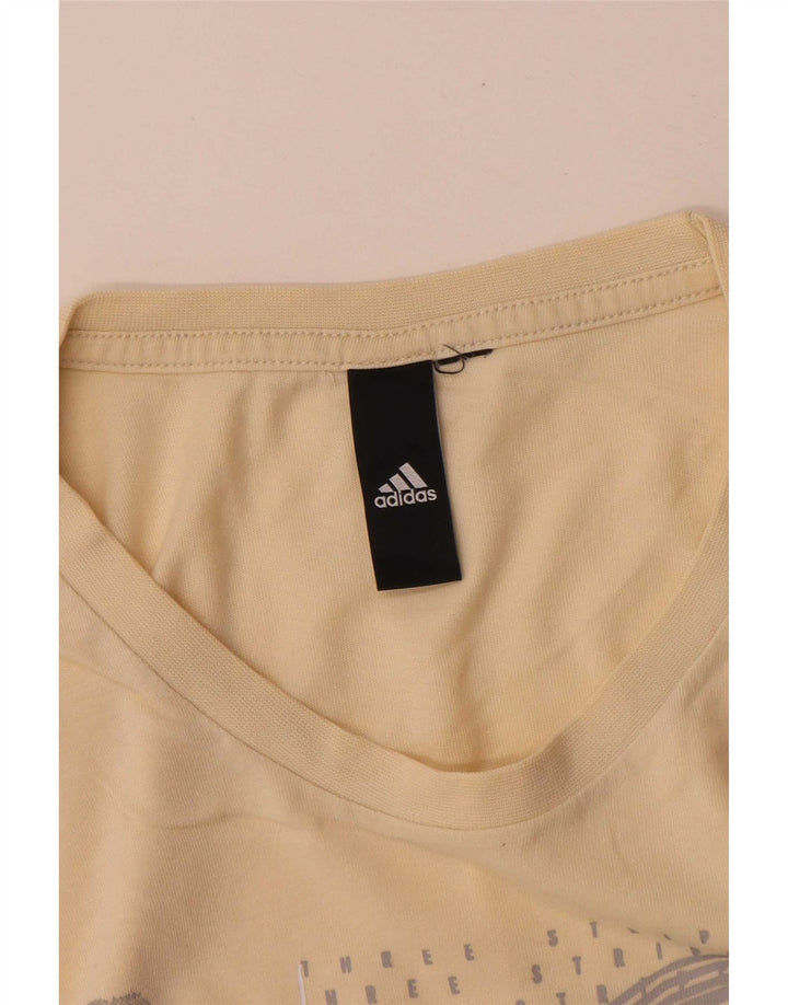 Adidas Hombre Camiseta Gráfica Top Medium Amarillo