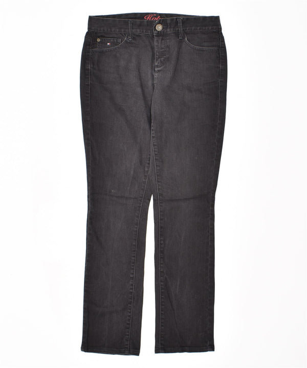 TOMMY HILFIGER Vaqueros ajustados Hope para mujer US 6 Medium W30 L30 Algodón negro