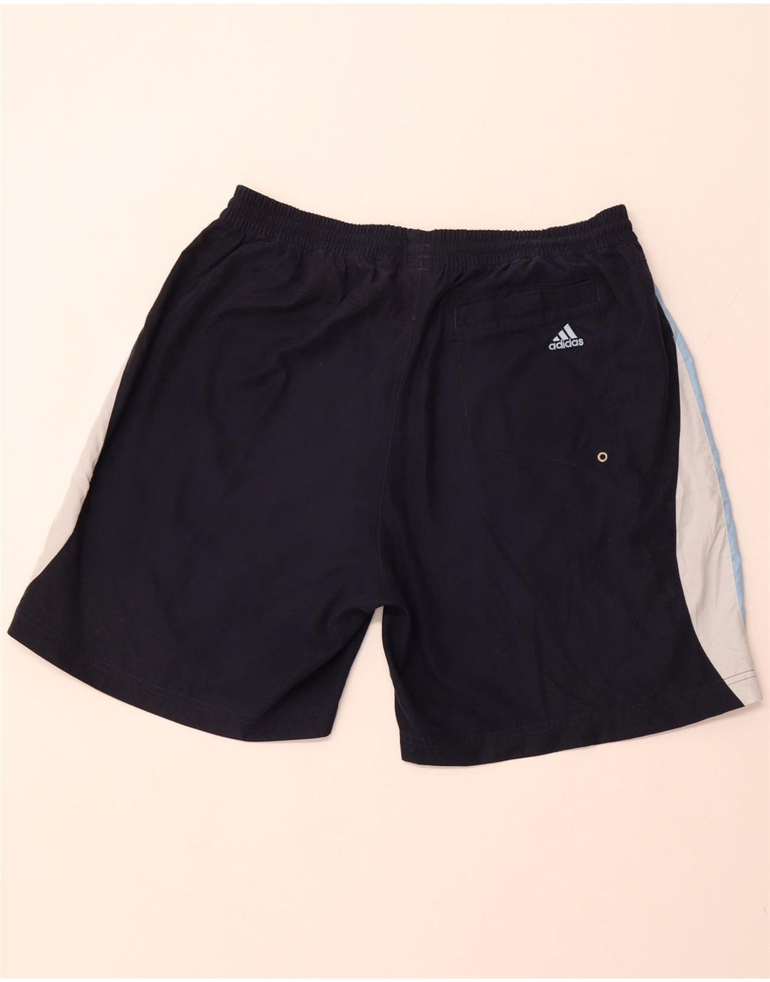 ADIDAS Pantalones cortos deportivos para hombre Grande Azul marino Colorblock Poliéster