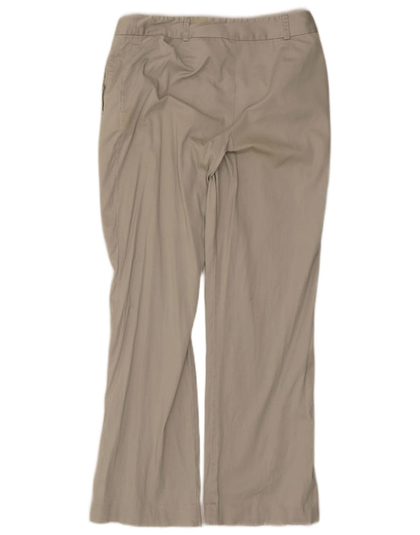 Marks & Spencer Pantalones Casuales Rectos para Mujer UK 12 Medium W30 L30 Beige