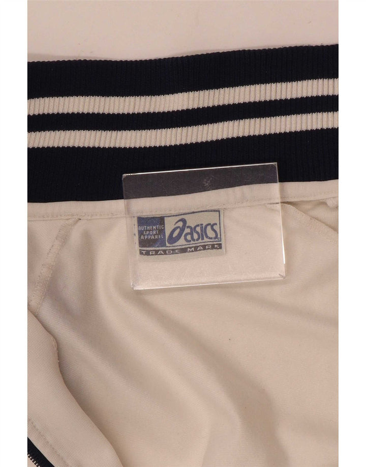 Asics - Chaqueta de chándal para mujer, talla 40, talla mediana, color blanco