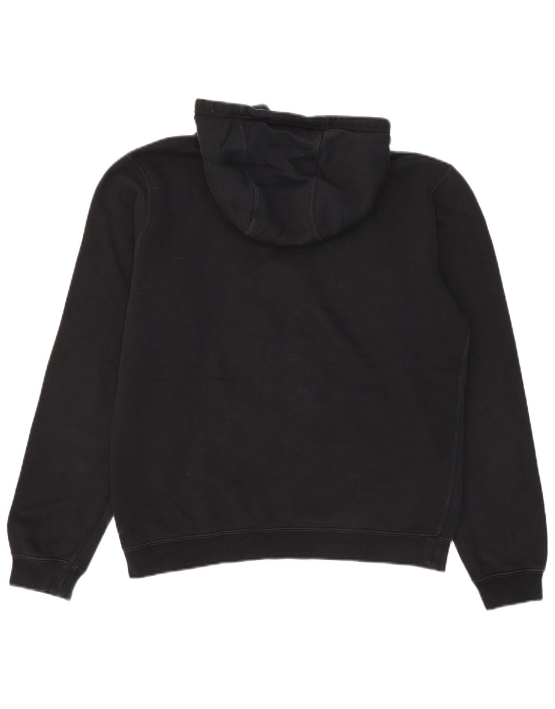 Nike Sudadera con capucha gráfica para hombre, jersey de algodón negro mediano