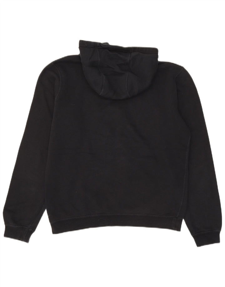 Nike Sudadera con capucha gráfica para hombre, jersey de algodón negro mediano
