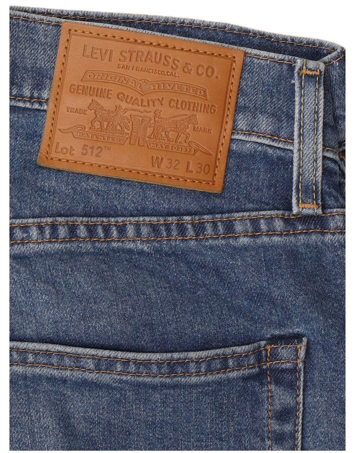 Vaqueros Levi's Hombre Slim W32 L30 Algodón Azul