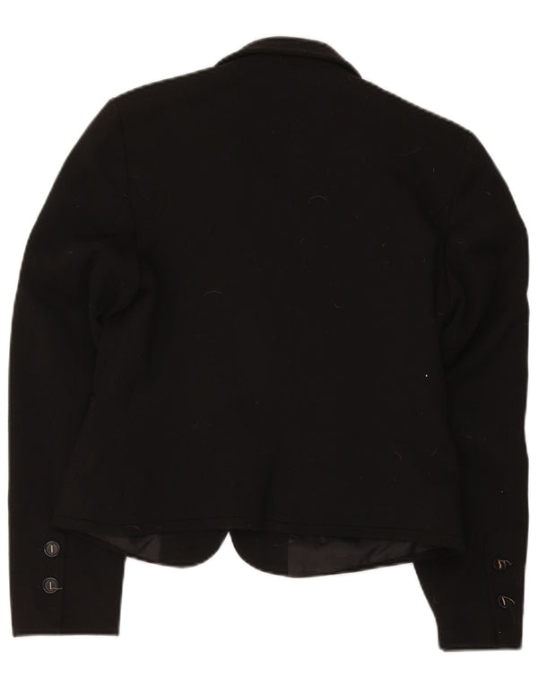 Marks & Spencer Chaqueta tipo blazer de 2 botones para mujer UK 42 Mediana Poliéster negro