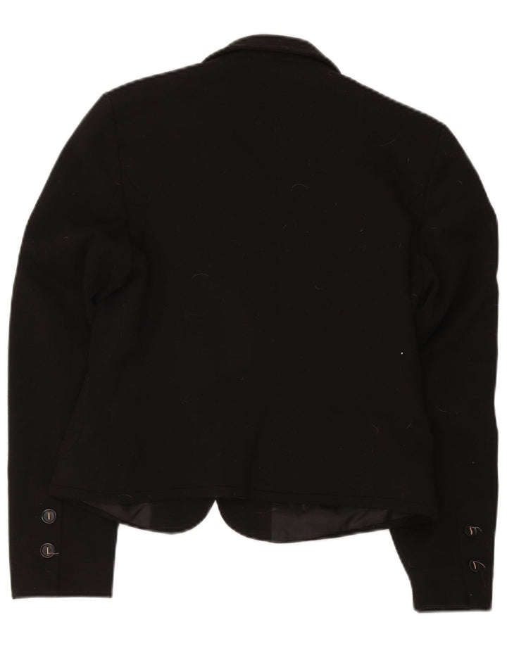 Marks & Spencer Chaqueta tipo blazer de 2 botones para mujer UK 42 Mediana Poliéster negro