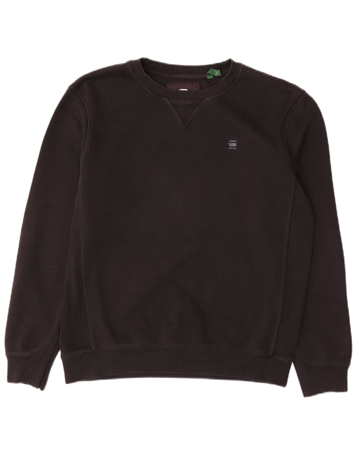 G-STAR Hombre Sudadera Jumper Medium Negro Algodón