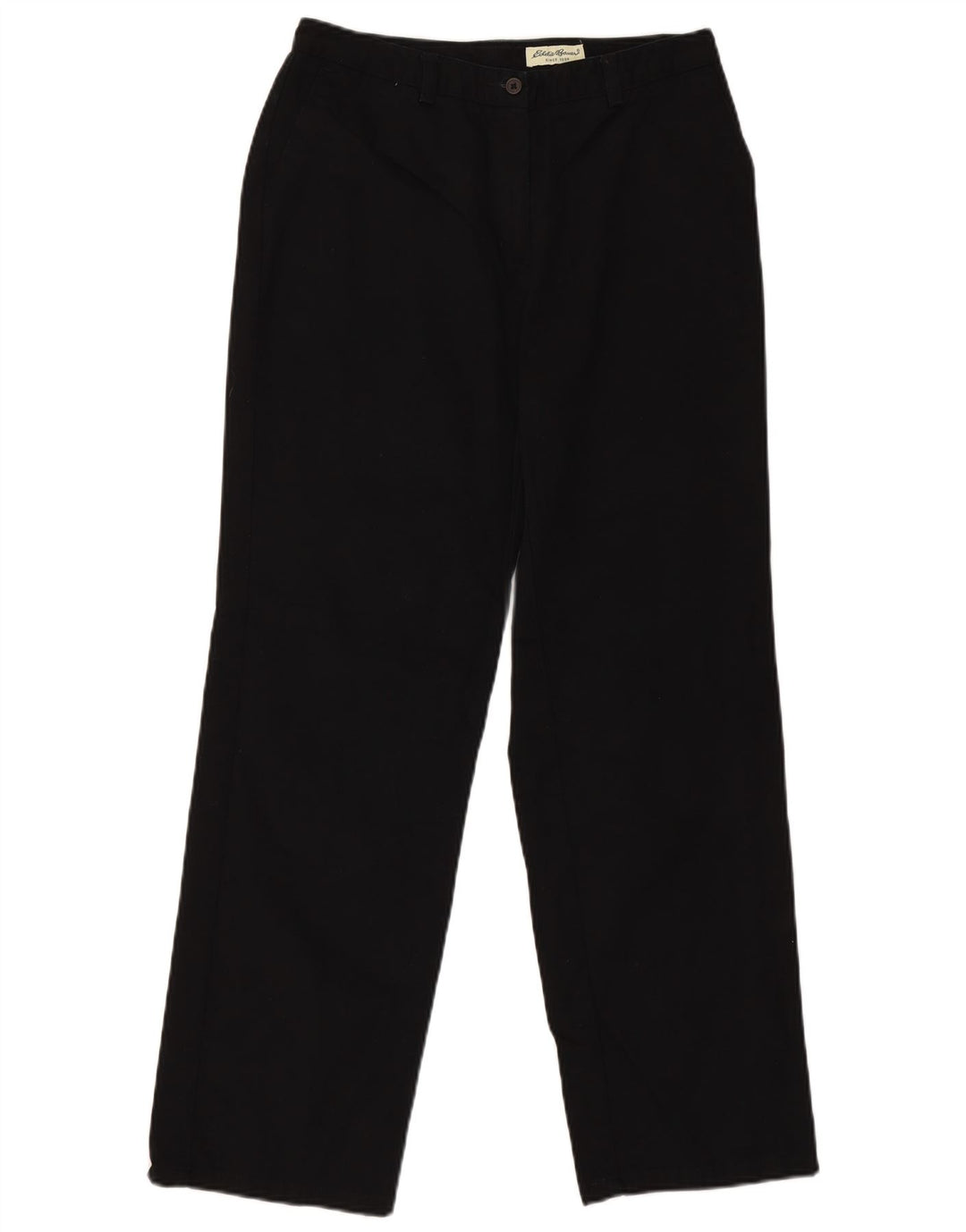 EDDIE BAUER Pantalón chino recto para mujer EU 40 Medium W30 L30 Negro