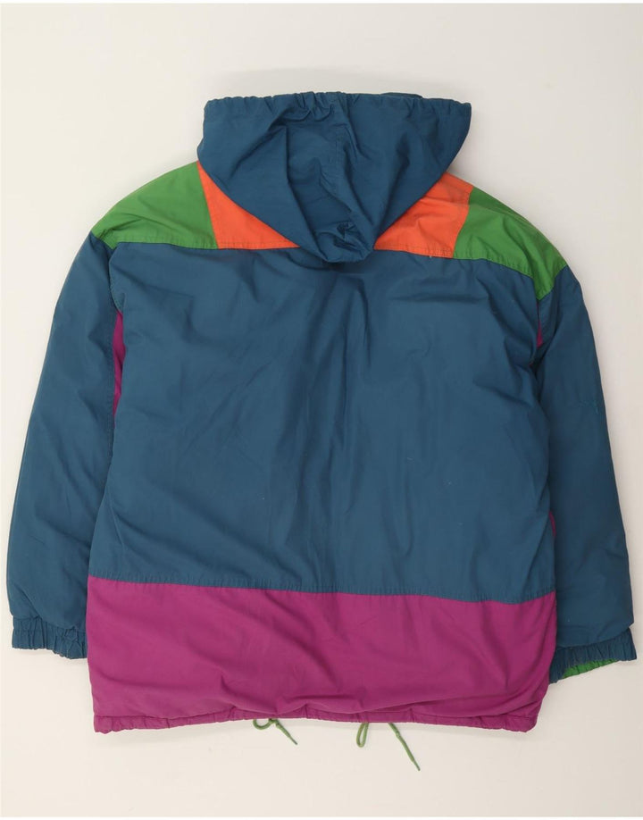 Astrolabio Chaqueta acolchada con capucha para hombre UK 38 Medium Green Colourblock