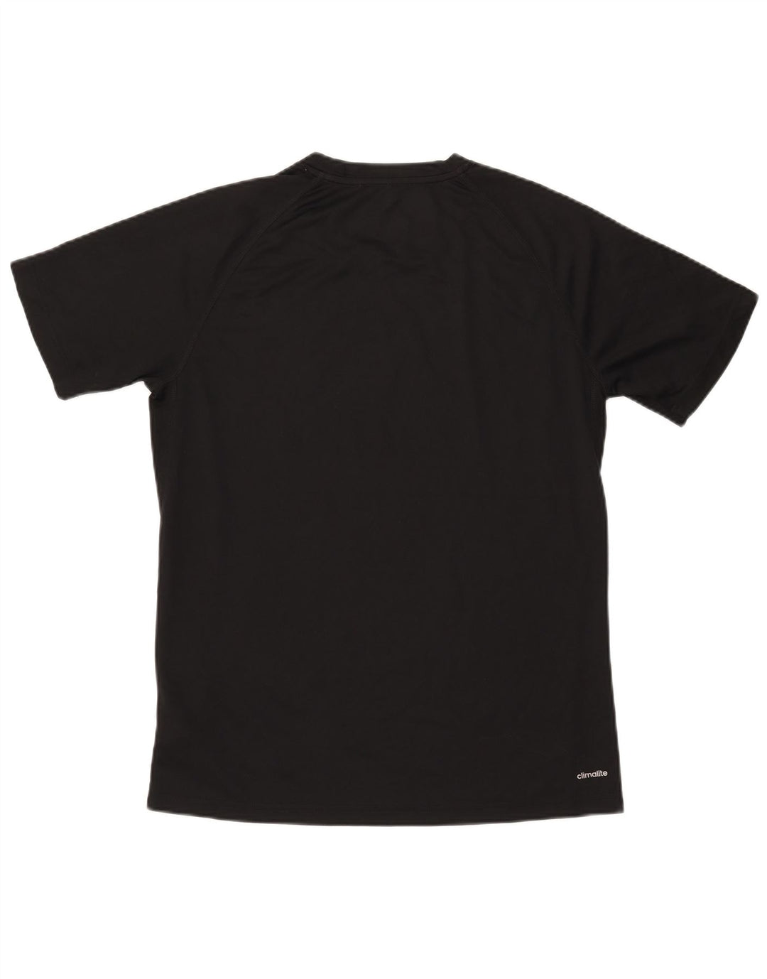 Adidas Mens Climalite Graphic Camiseta Top Grande Negro Poliéster