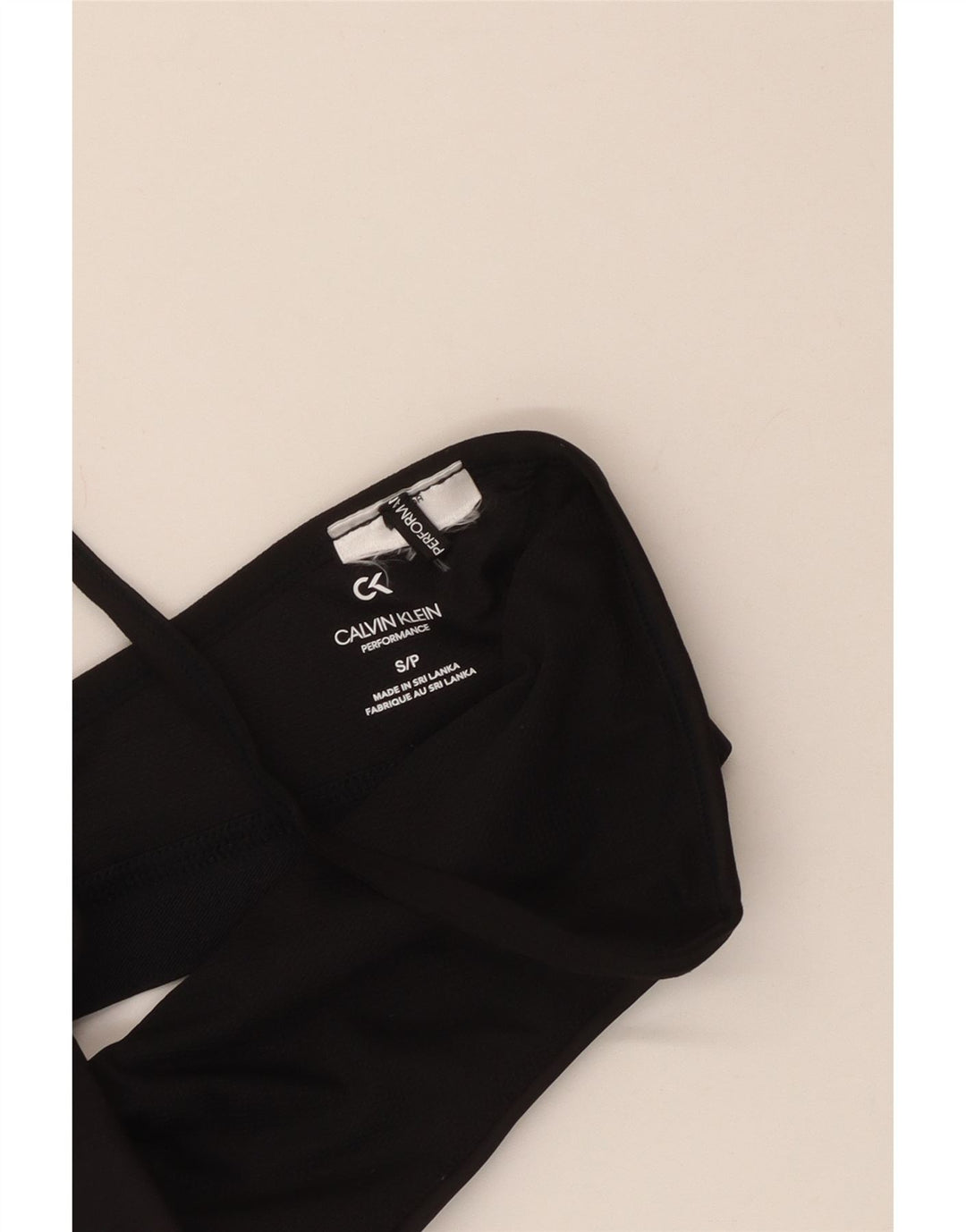 CALVIN KLEIN Top deportivo gráfico para mujer UK 8 Small Black