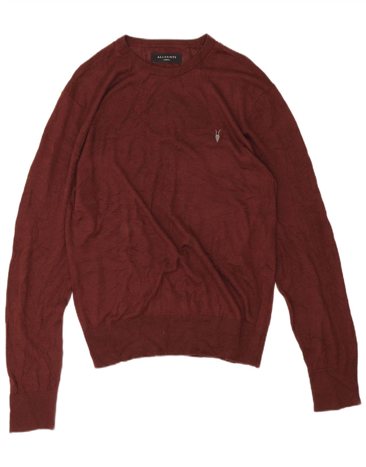 All Saints Jersey Con Cuello Barco Para Hombre Marrón Medio