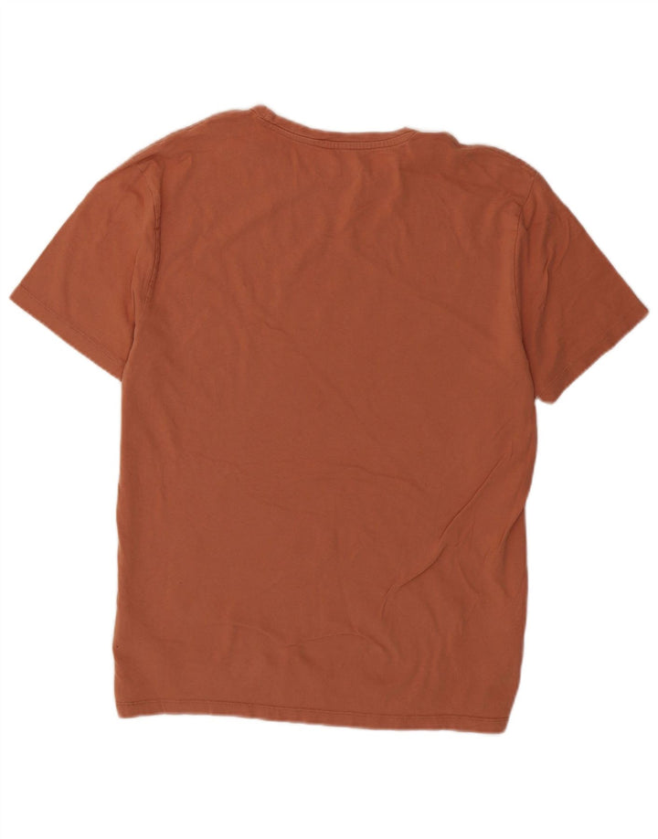 Camiseta All Saints para hombre, talla grande, algodón marrón