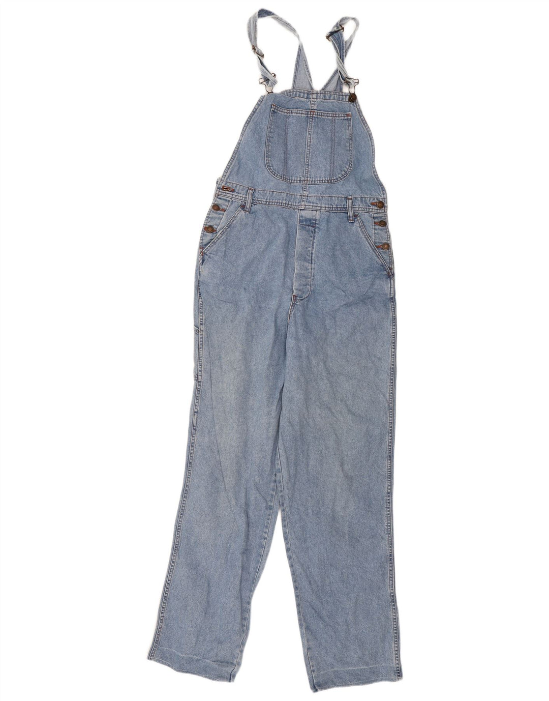 Vaqueros tipo peto cargo con cremallera para mujer W36 L29 Azul