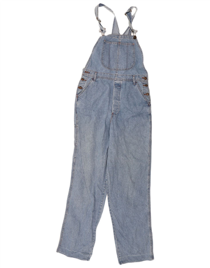 Vaqueros tipo peto cargo con cremallera para mujer W36 L29 Azul