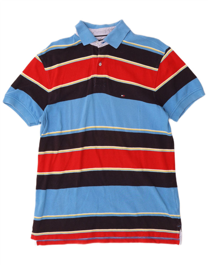 TOMMY HILFIGER Polo de hombre de algodón a rayas multicolor mediano