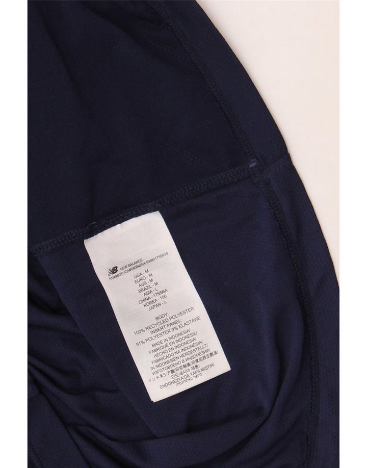 NEW BALANCE Camiseta Hombre Top Medium Azul Marino Poliéster