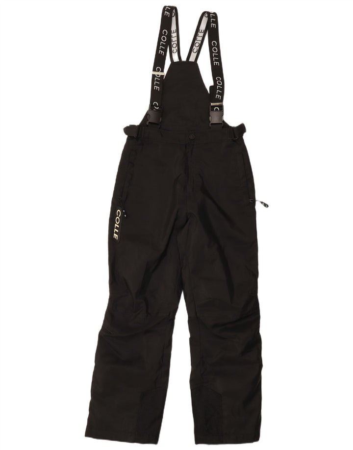 COLLE Pantalones de esquí con peto gráfico para niños 11-12 años Negro