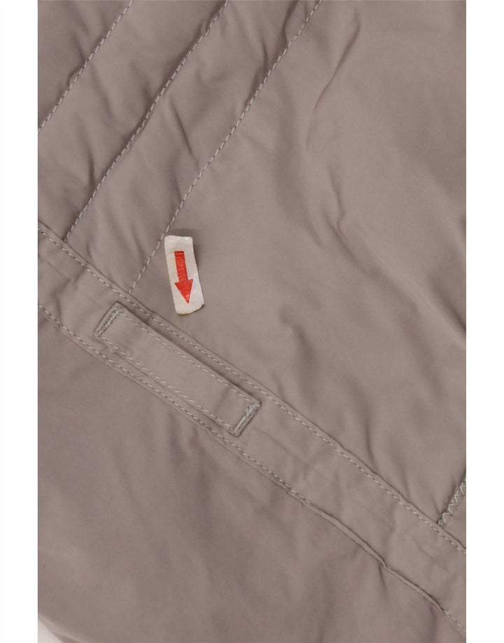 Napapijri Chaqueta acolchada con capucha para mujer UK 10 Small Gris Poliéster