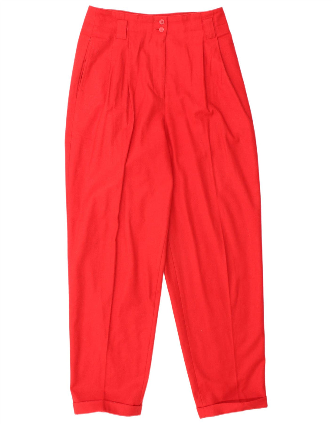 MONDI Pantalones casuales de cintura alta para mujer, holgados, EU 40 Medium W28 L30 Rojo