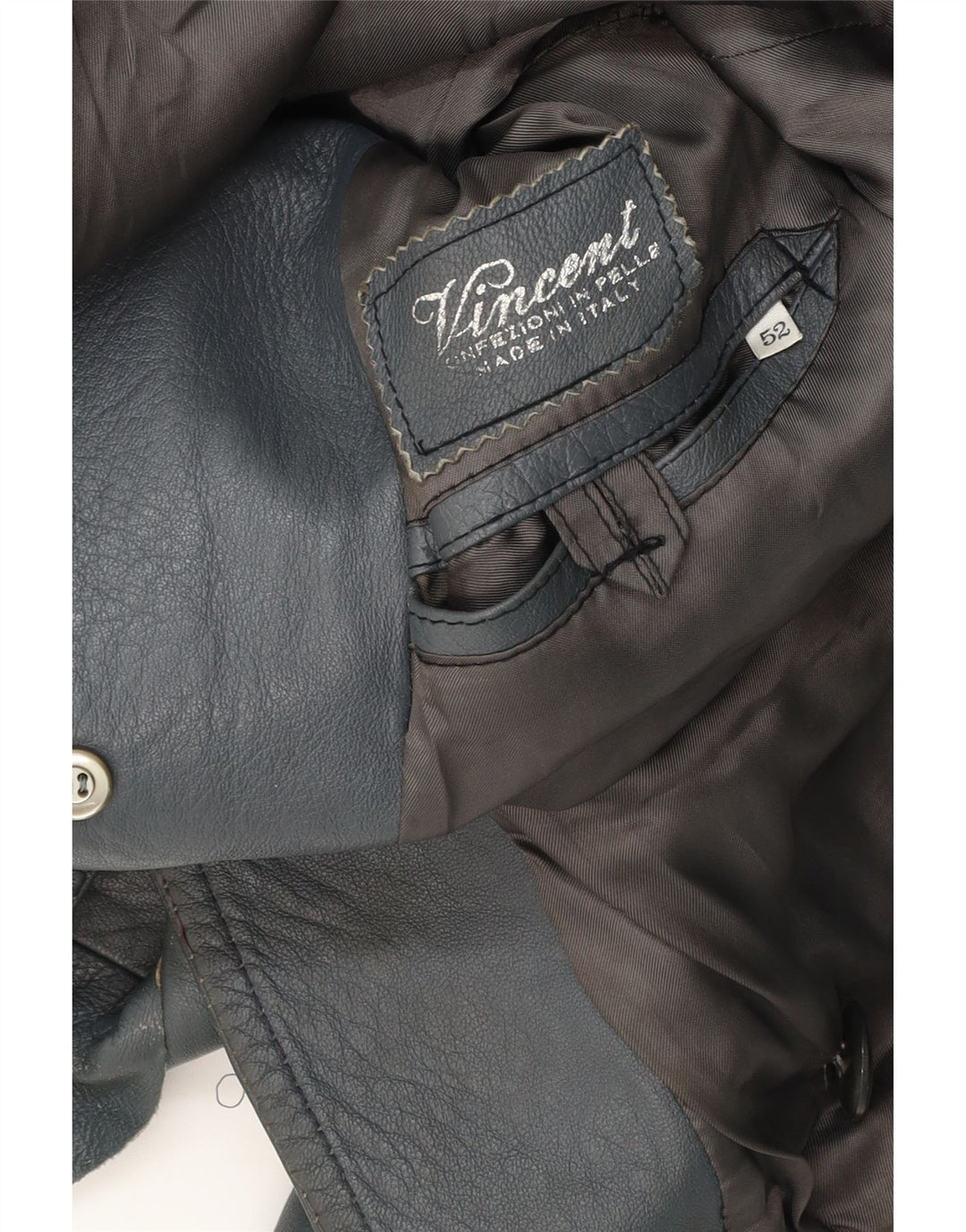 Vincent Chaqueta de cuero para mujer IT 52 2XL Cuero azul