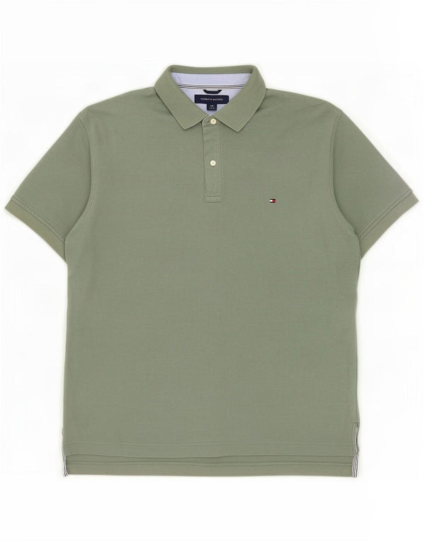 Polo Tommy Hilfiger para hombre de algodón verde grande
