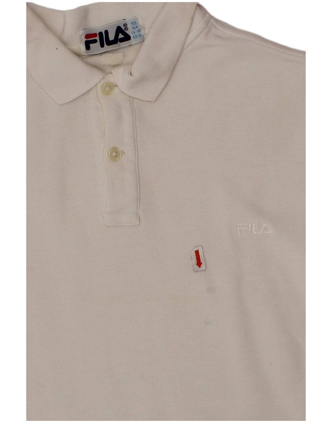 FILA Polo Niño 13-14 Años Blanco