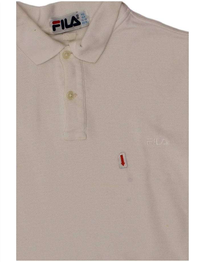 FILA Polo Niño 13-14 Años Blanco