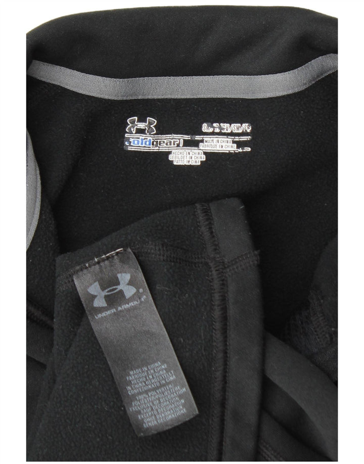 Under Armour Hombre Cold Gear Zip Neck Sudadera Jumper Small Negro