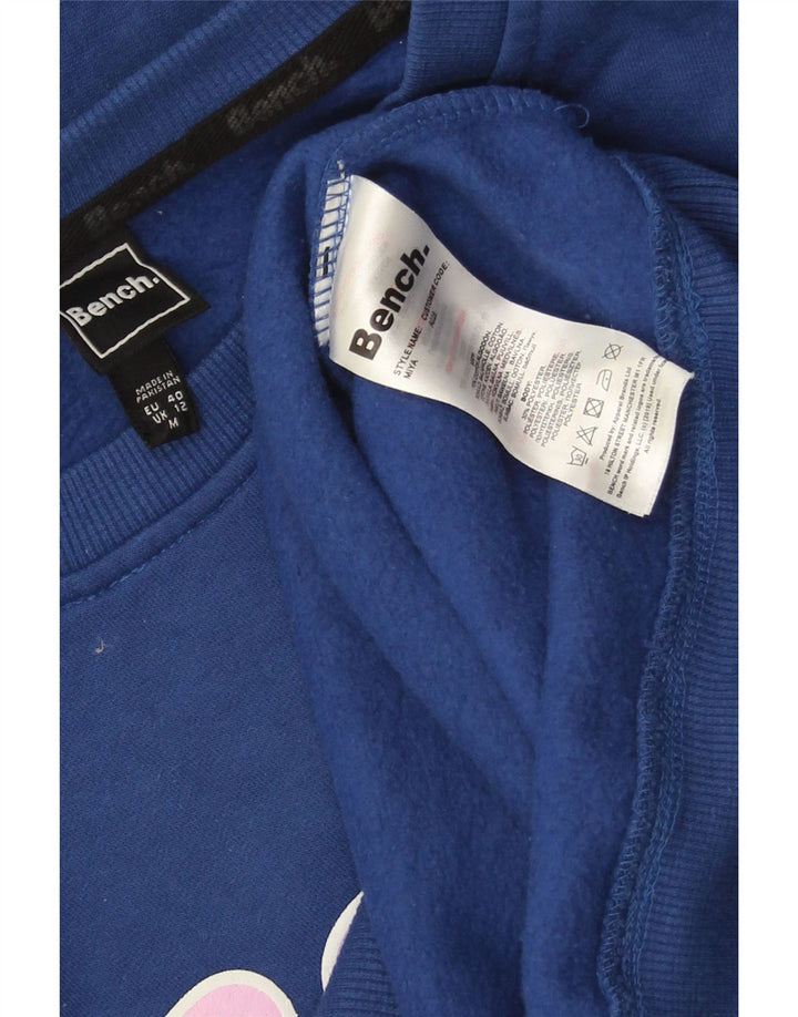 Bench Sudadera gráfica para mujer Jumper UK 12 Algodón azul medio