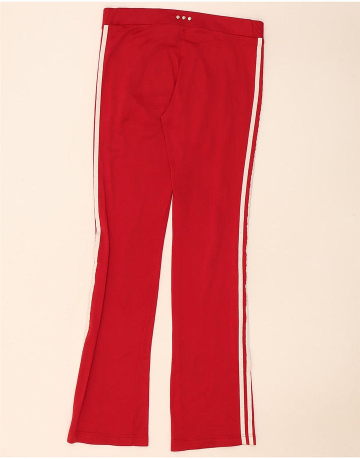 Adidas Pantalones de chándal para mujer UK 12 Medium Red Polyamide