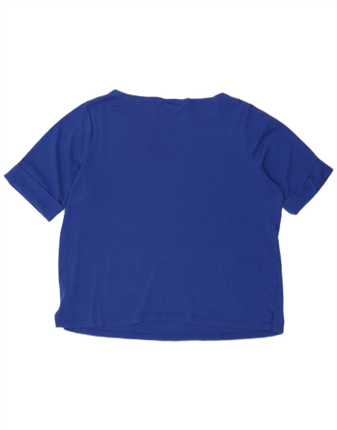 RALPH LAUREN Camiseta para mujer Top UK 22 3XL Algodón azul